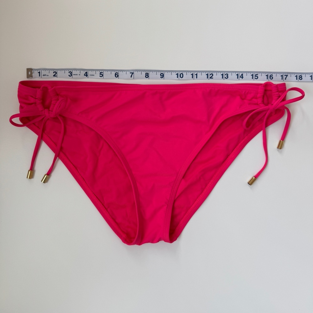 La Blanca Pink Island Goddess Loop Side Tie Hipster Swim Bottom Women's Size 14 - Picture 4 of 8